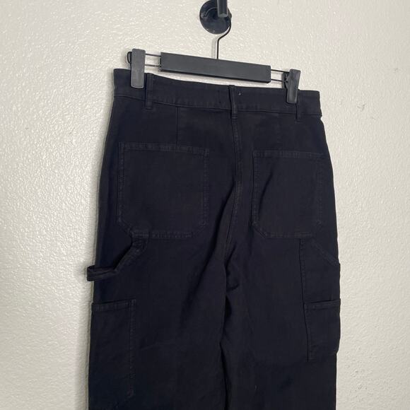 Aritzia Wilfred Free Womens Pants Size 4 Black High Rise Utility Cargo - Picture 14 of 15